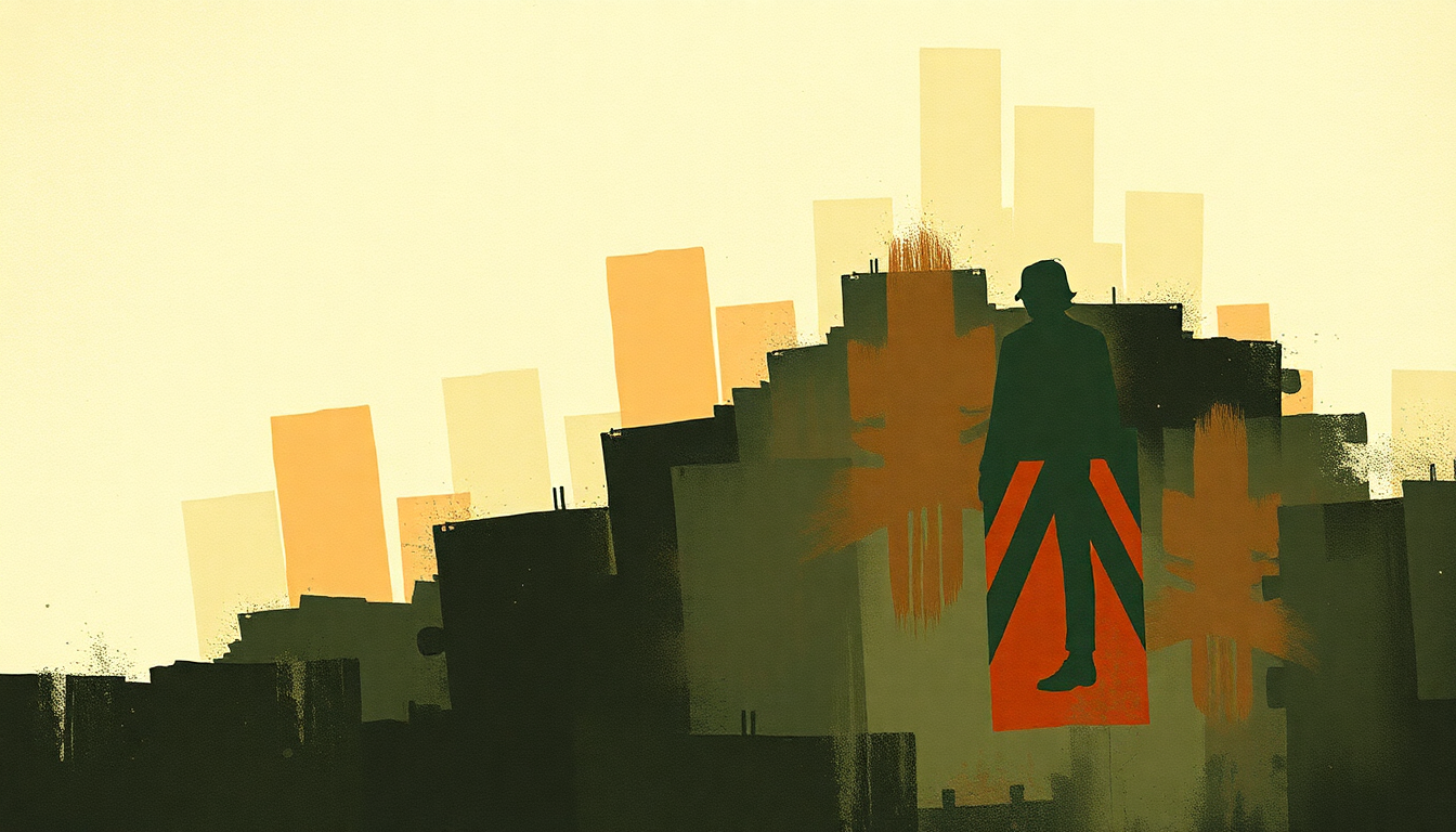 Fan-driven abstract illustration evoking the emotional arc of Radio by Rancid