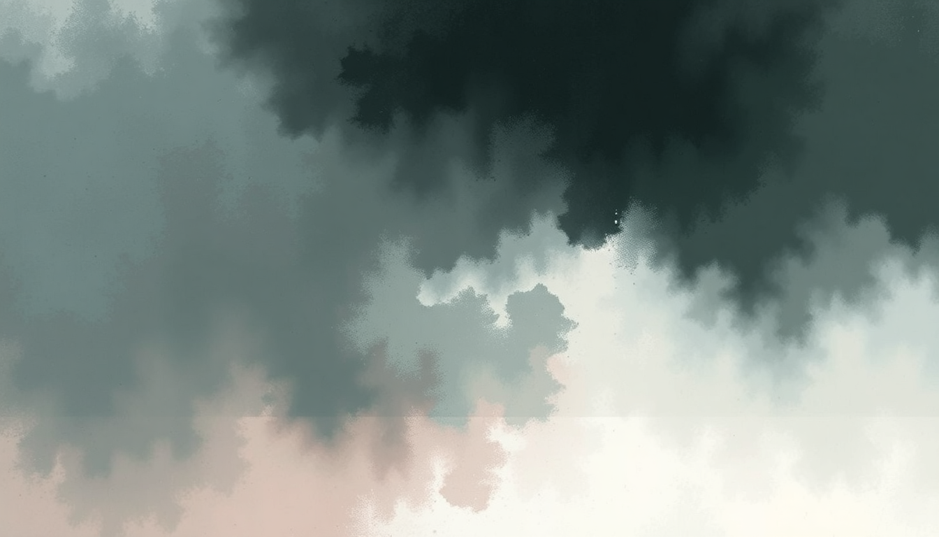Fan-driven abstract illustration evoking the emotional arc of Rafstraumur by Sigur Rós
