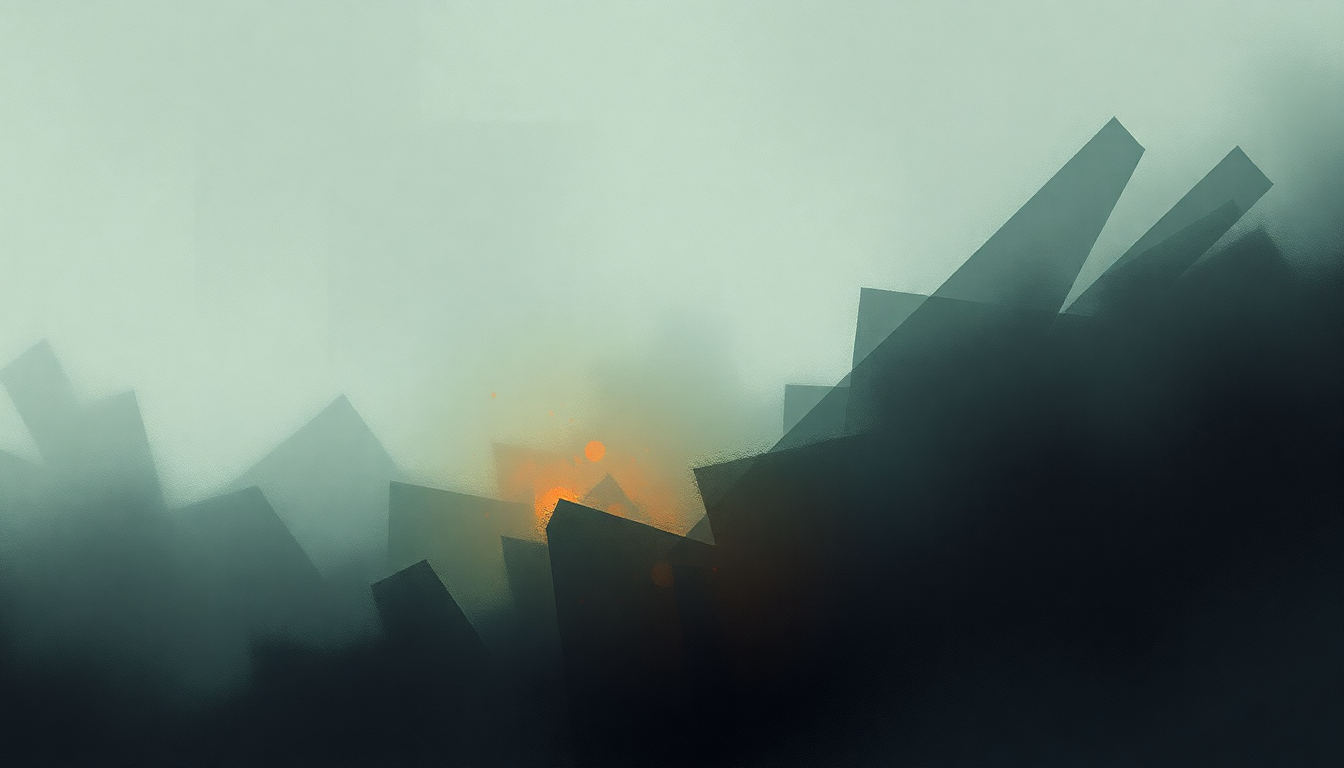 Fan-driven abstract illustration evoking the emotional arc of Raise Your Weapon by Deadmau5