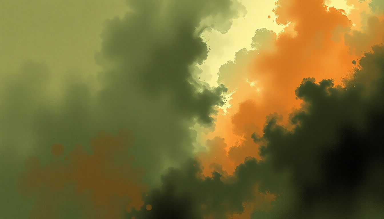 Fan-driven abstract illustration evoking the emotional arc of Ran Kan Kan by Tito Puente