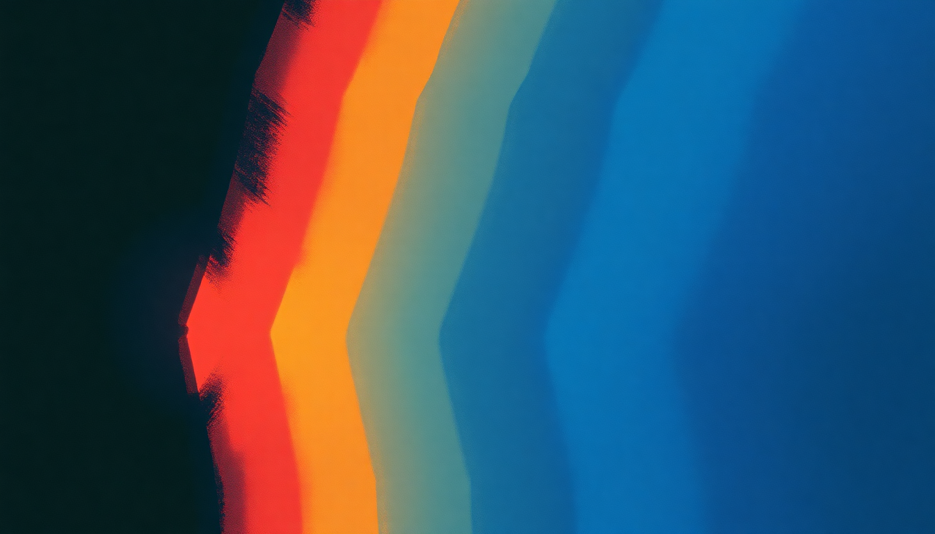 Fan-driven abstract illustration evoking the emotional arc of Rapture by Blondie