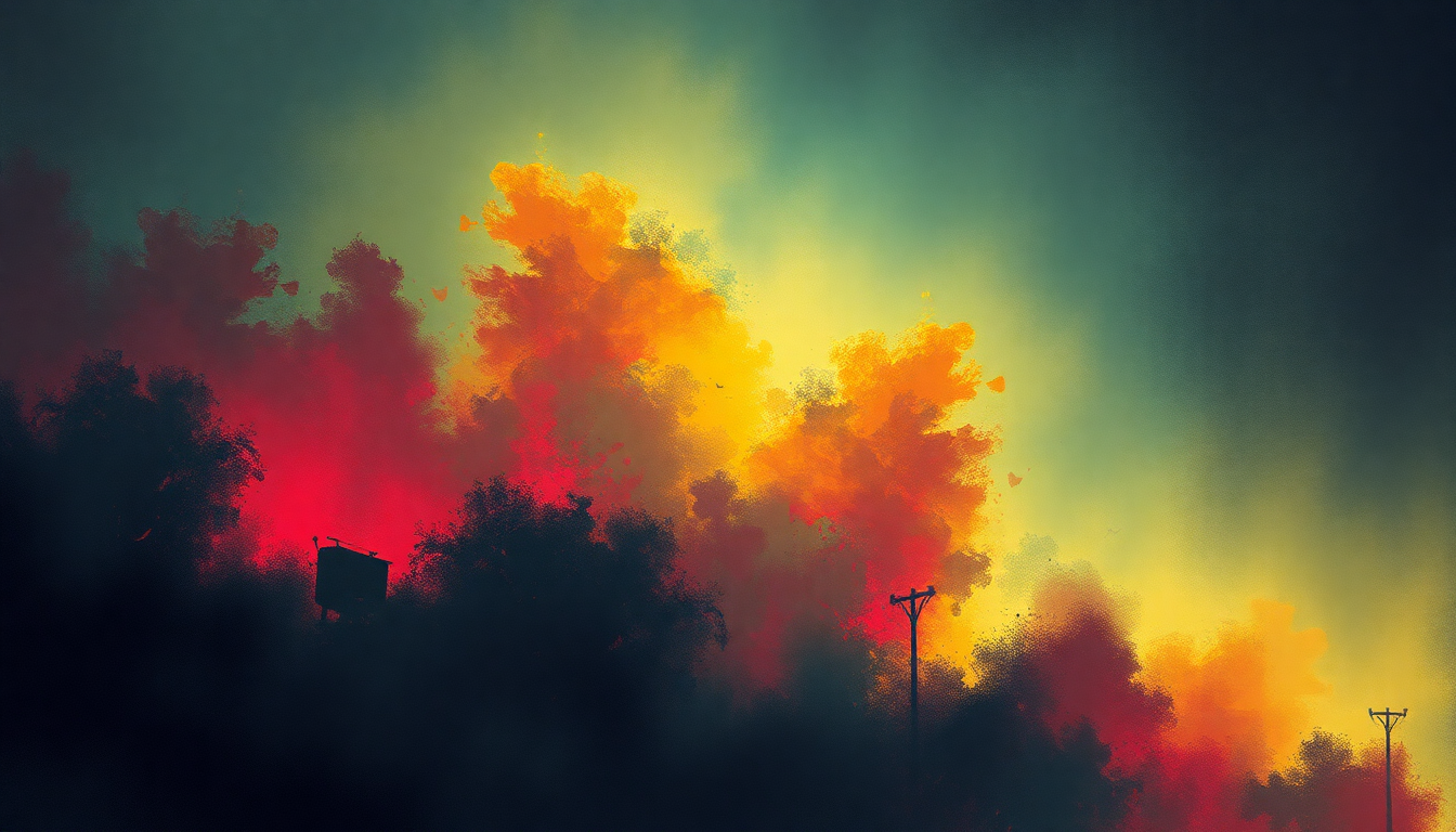 Fan-driven abstract illustration evoking the emotional arc of Ras Portraits by Bad Brains