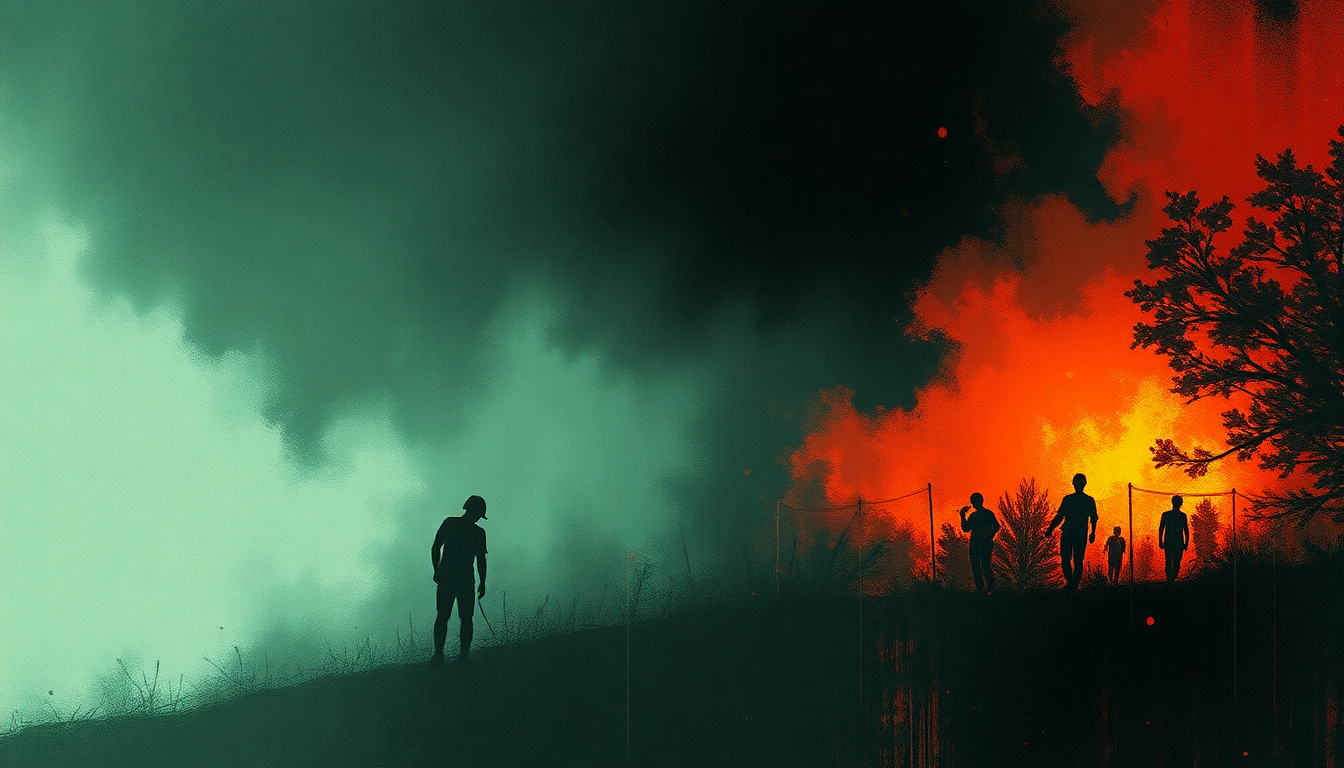Fan-driven abstract illustration evoking the emotional arc of Rather Be Punks by Refused