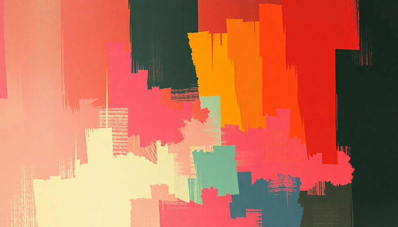 Fan-driven abstract illustration evoking the emotional arc of Razzmatazz by Pulp