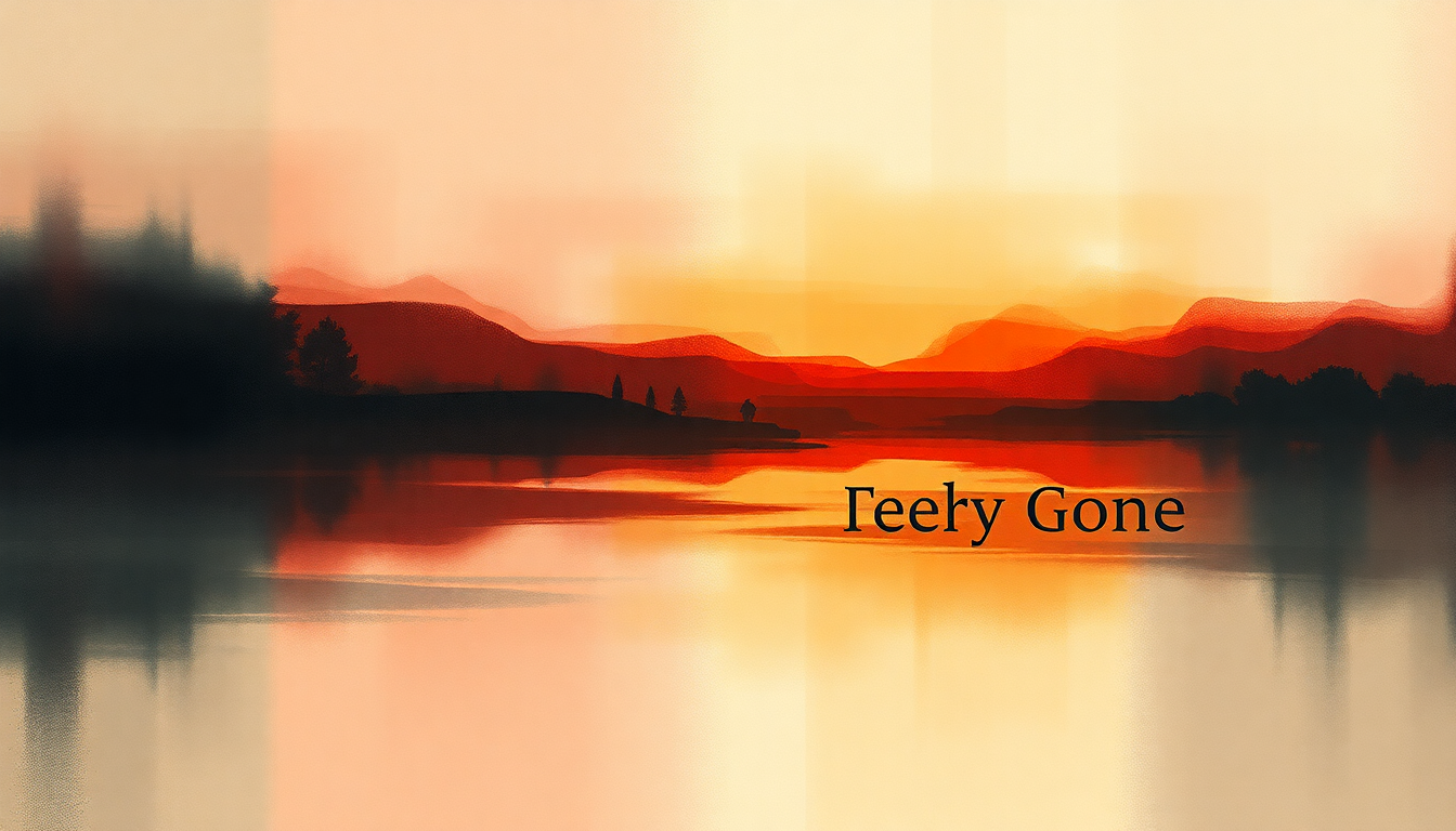 Fan-driven abstract illustration evoking the emotional arc of Real Gone by Sheryl Crow