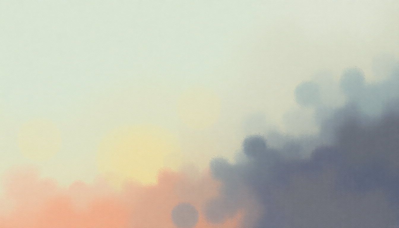 Fan-driven abstract illustration evoking the emotional arc of Real Real Gone by Van Morrison