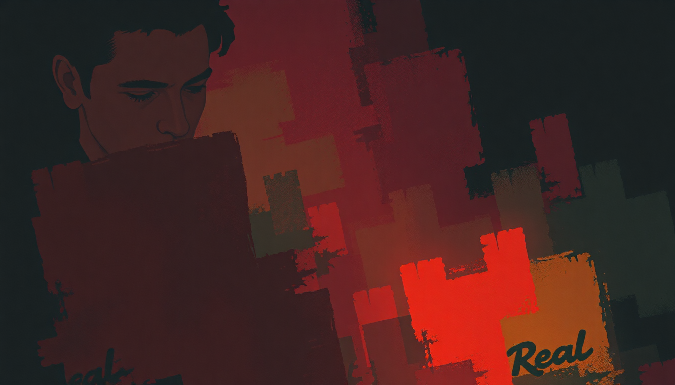 Fan-driven abstract illustration evoking the emotional arc of Real Situation by Bob Marley