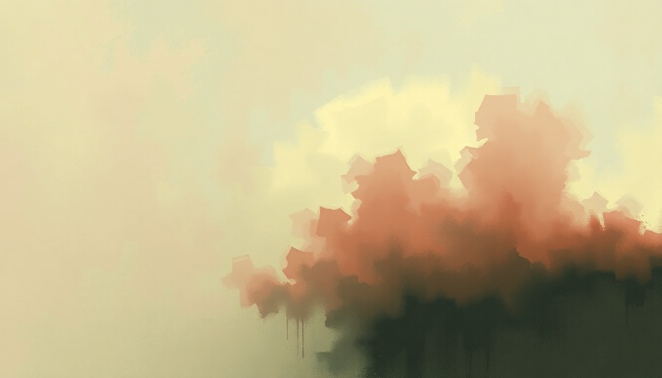 Fan-driven abstract illustration evoking the emotional arc of Reclamation by Fugazi