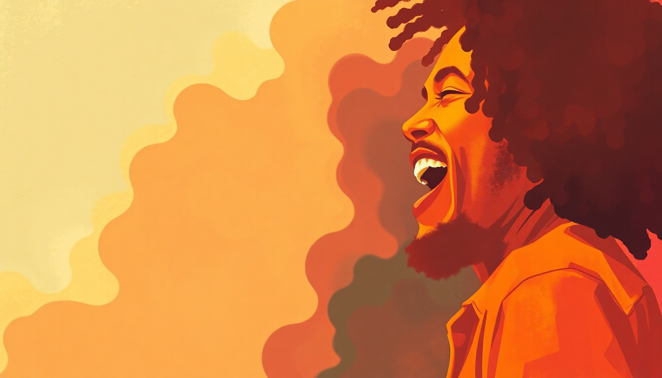 Fan-driven abstract illustration evoking the emotional arc of Reggae Got Soul by Toots and the Maytals
