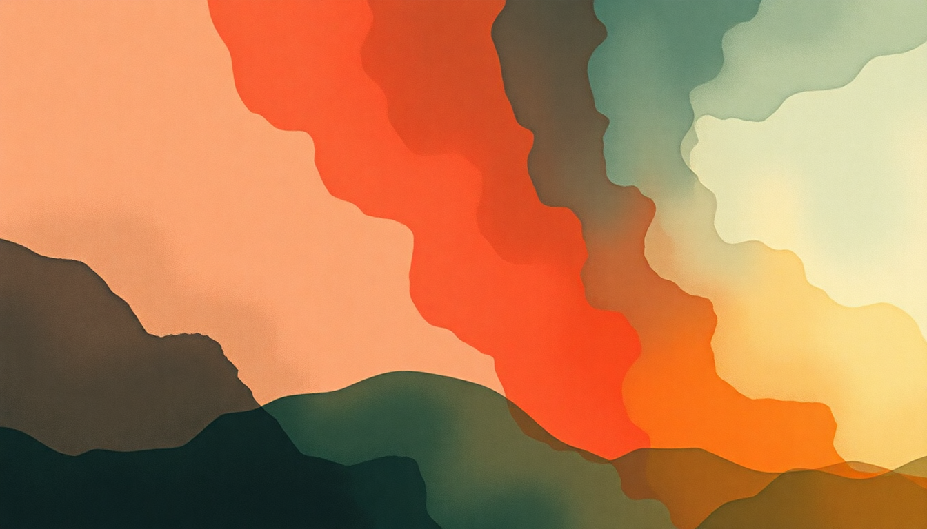 Fan-driven abstract illustration evoking the emotional arc of Relay by Fiona Apple