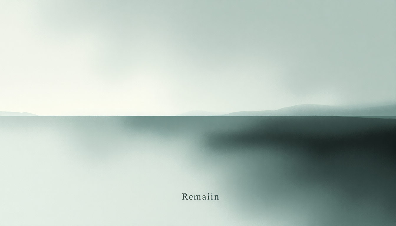 Fan-driven abstract illustration evoking the emotional arc of Remain by José González