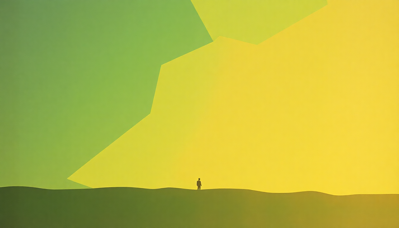 Fan-driven abstract illustration evoking the emotional arc of Rent Man by Black Uhuru