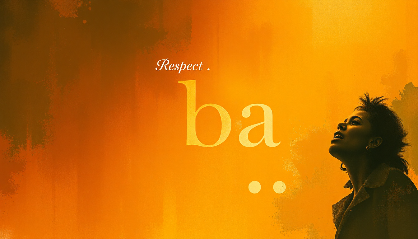 Fan-driven abstract illustration evoking the emotional arc of Respect by Aretha Franklin