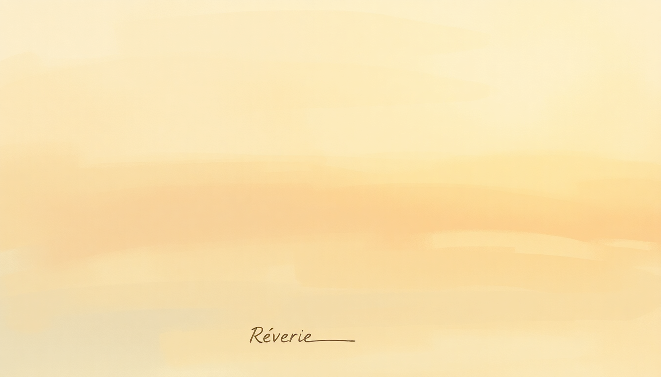 Fan-driven abstract illustration evoking the emotional arc of Rêverie by Claude Debussy