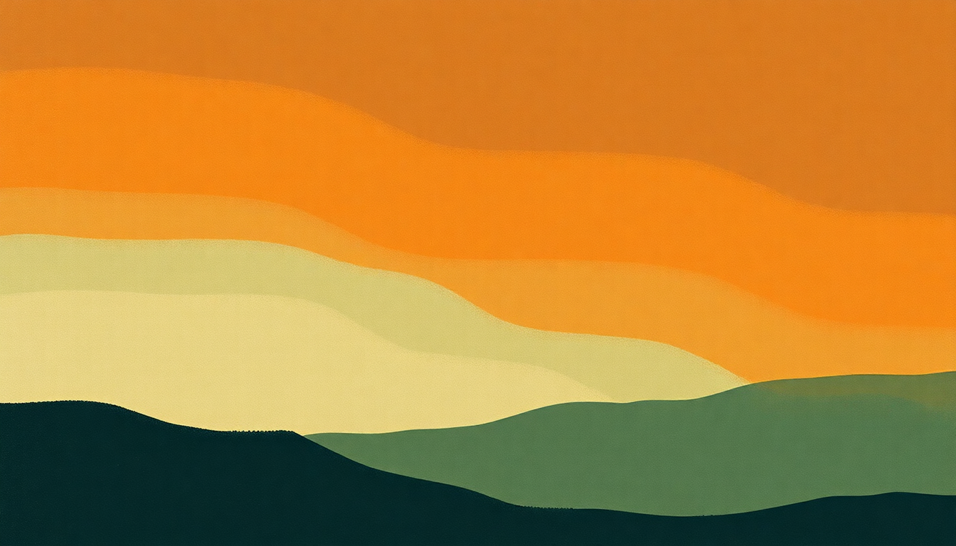 Fan-driven abstract illustration evoking the emotional arc of Rhoda by Slint