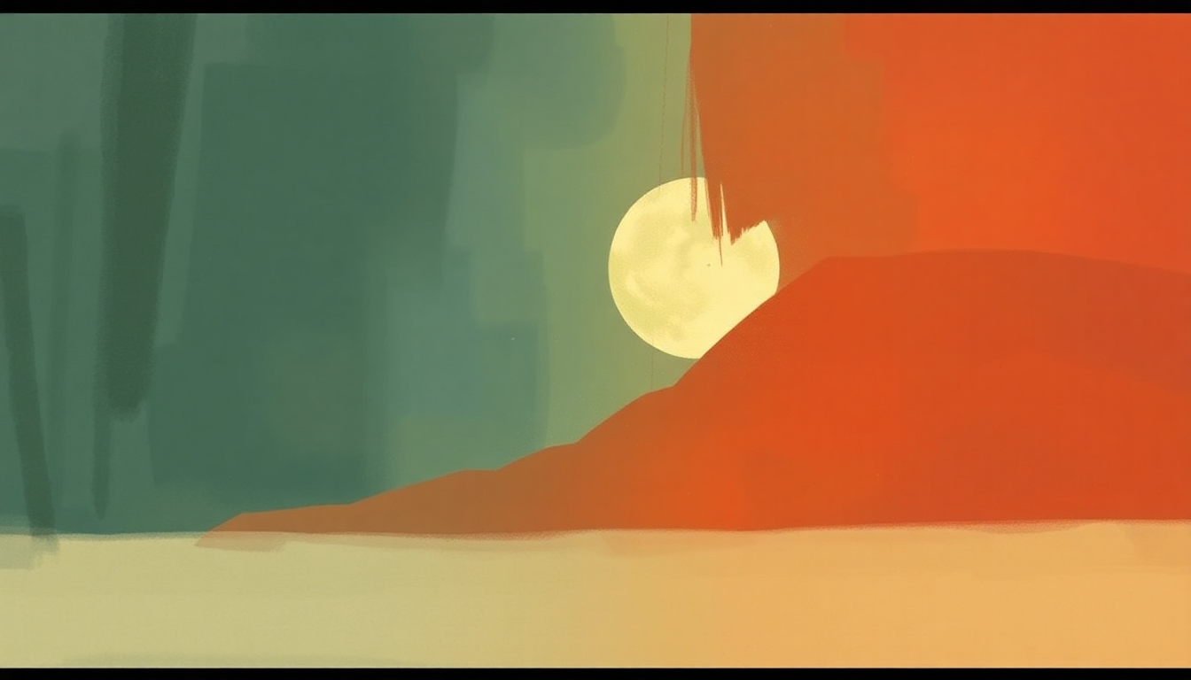 Fan-driven abstract illustration evoking the emotional arc of Rich Man by Vampire Weekend