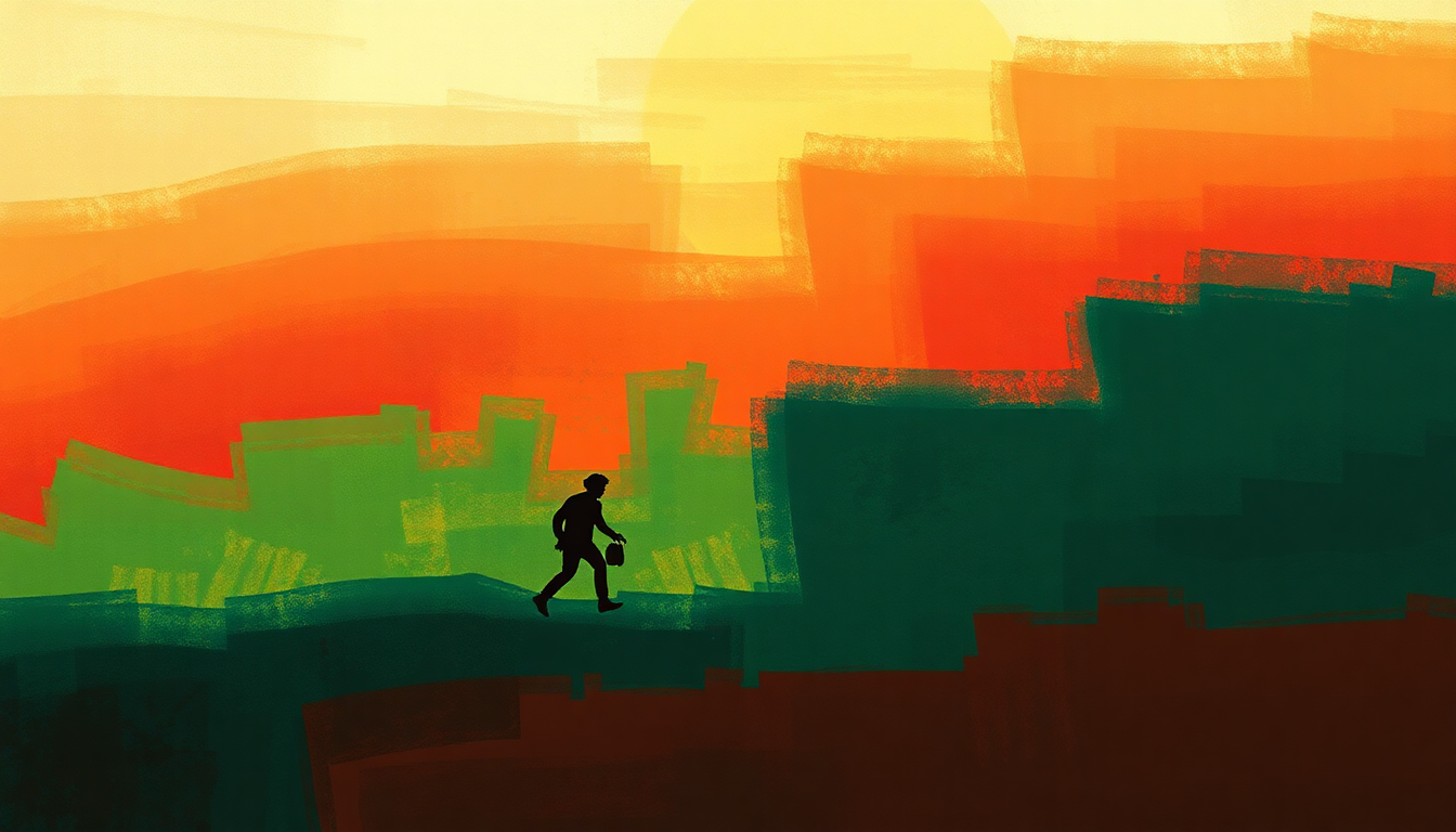 Fan-driven abstract illustration evoking the emotional arc of Riddim Driven by Sly and Robbie
