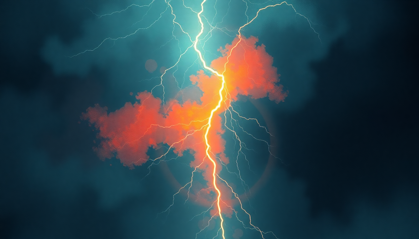 Fan-driven abstract illustration evoking the emotional arc of Ride the Lightning by Metallica