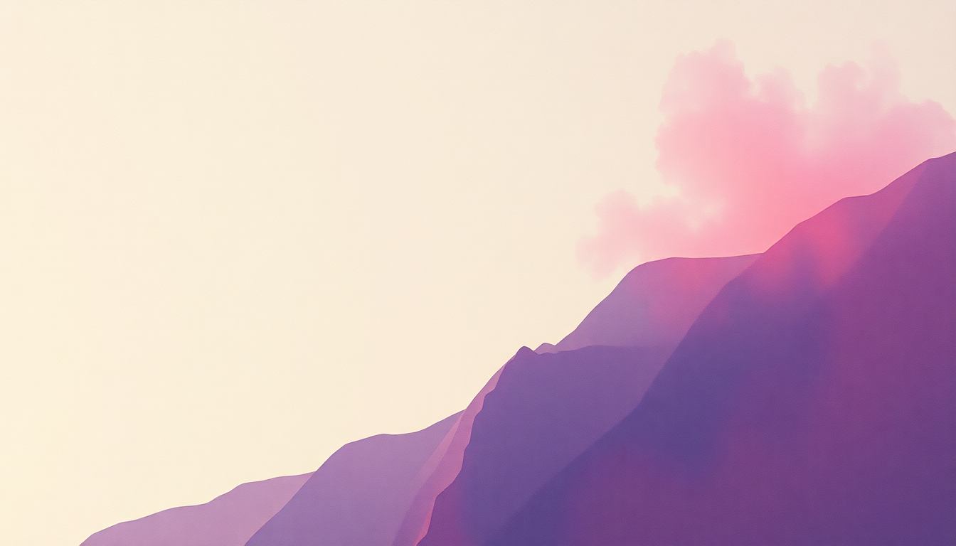 Fan-driven abstract illustration evoking the emotional arc of Ride by Twenty One Pilots