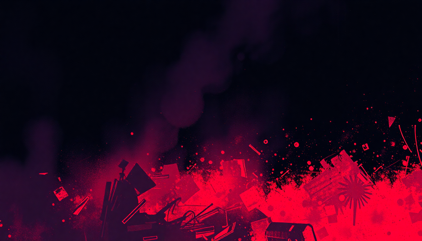Fan-driven abstract illustration evoking the emotional arc of Right Brigade by Bad Brains