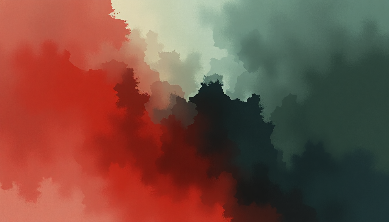 Fan-driven abstract illustration evoking the emotional arc of Right in Two by Tool