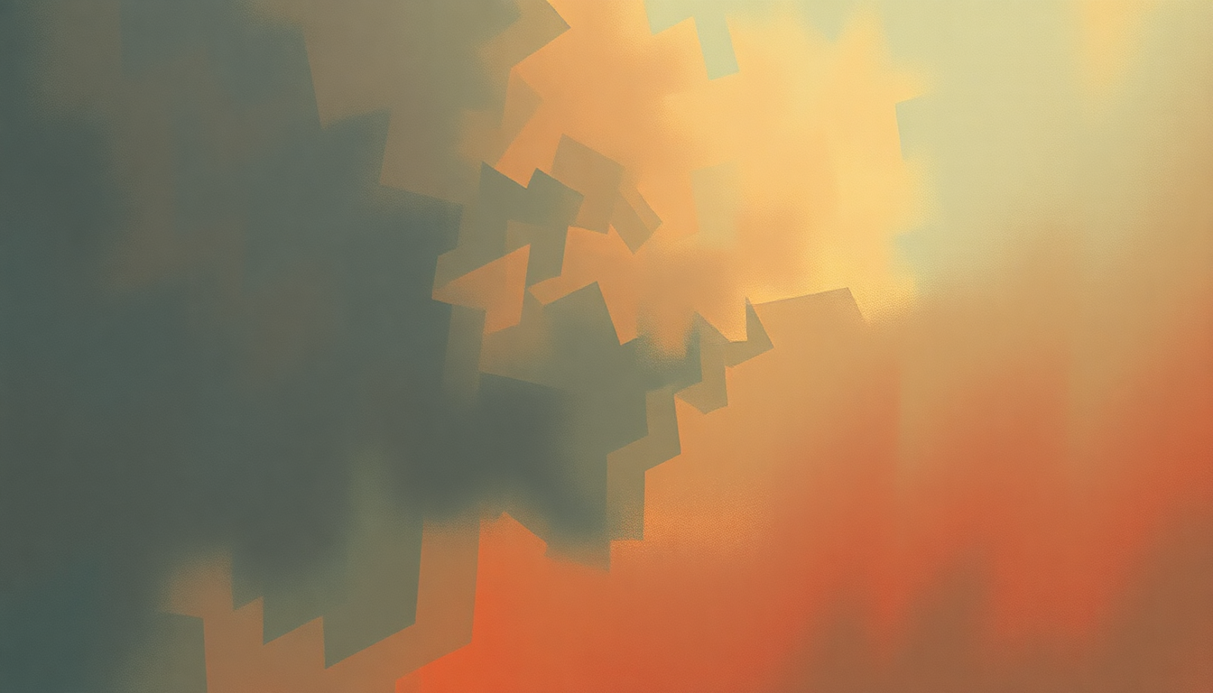Fan-driven abstract illustration evoking the emotional arc of Right Now by Van Halen