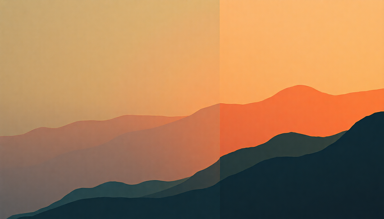 Fan-driven abstract illustration evoking the emotional arc of Right On for the Darkness by Curtis Mayfield