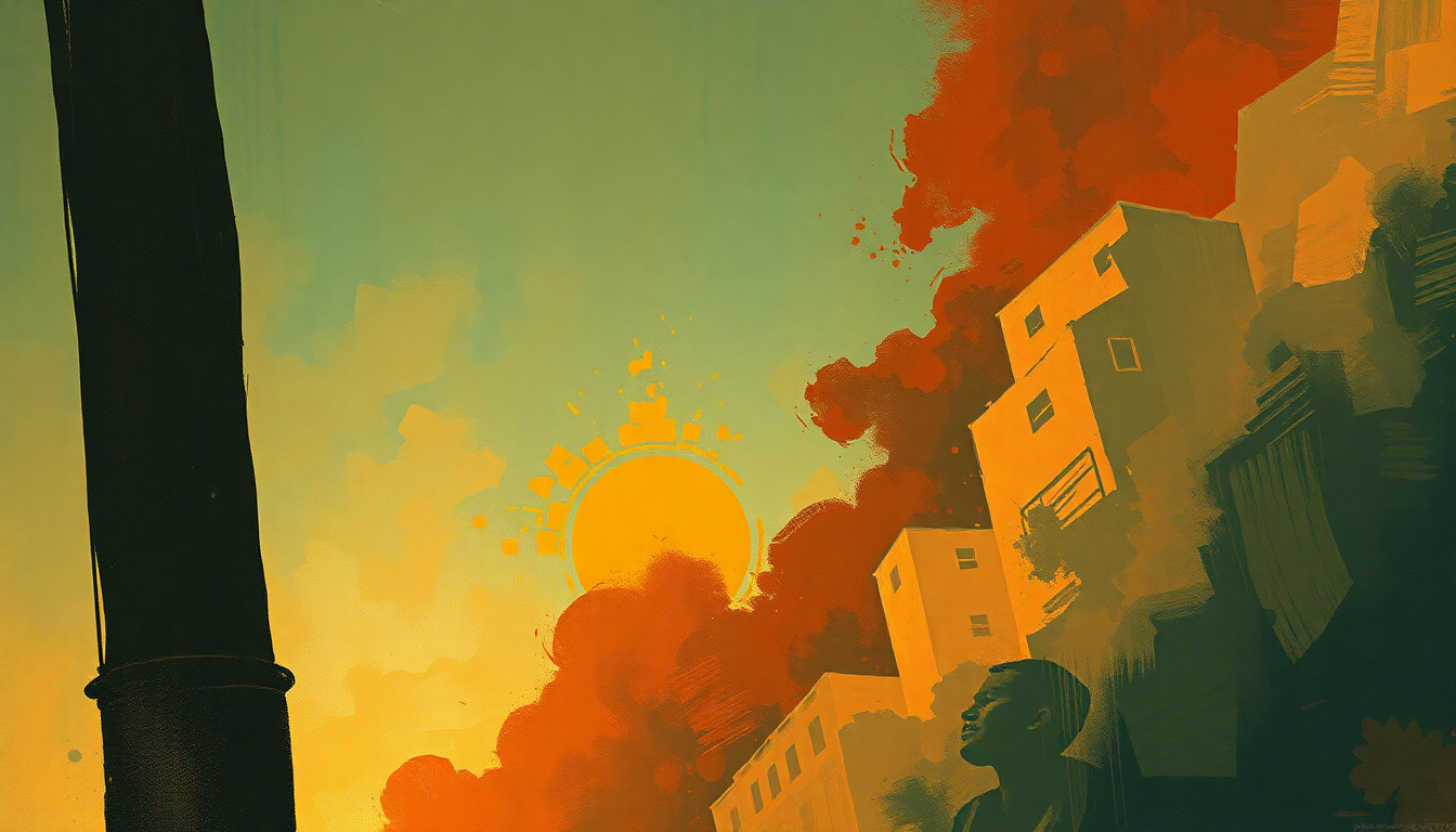 Fan-driven abstract illustration evoking the emotional arc of Rip It Up by Little Richard