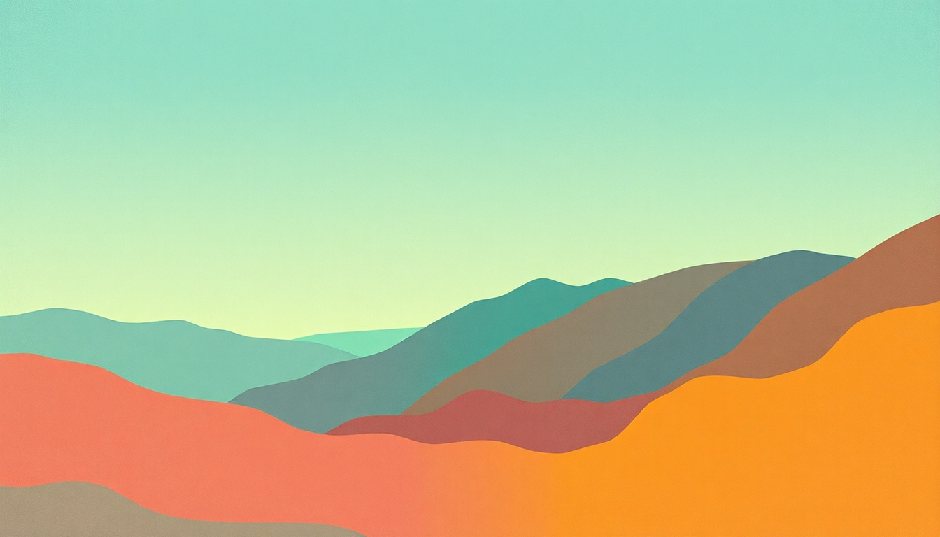Fan-driven abstract illustration evoking the emotional arc of River Deep Mountain High by Joe Ely