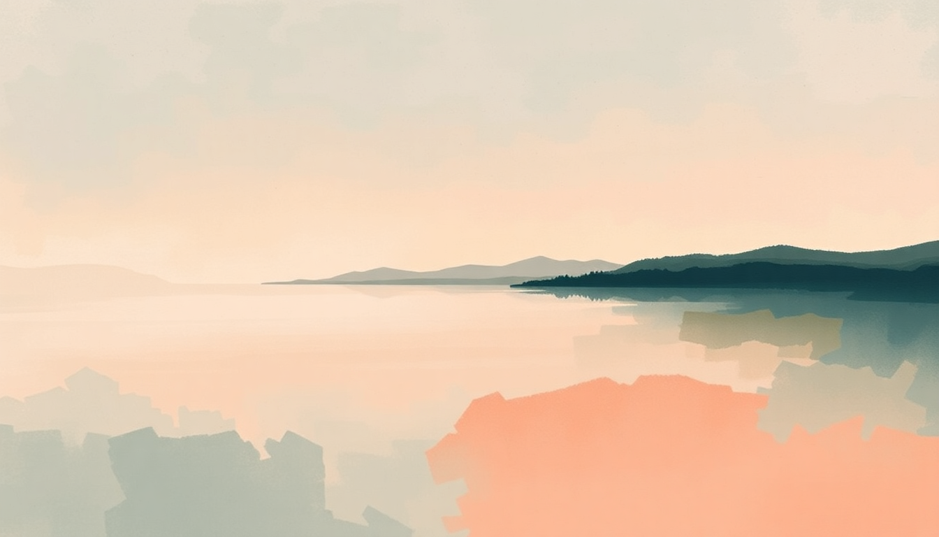 Fan-driven abstract illustration evoking the emotional arc of River Lea by Adele