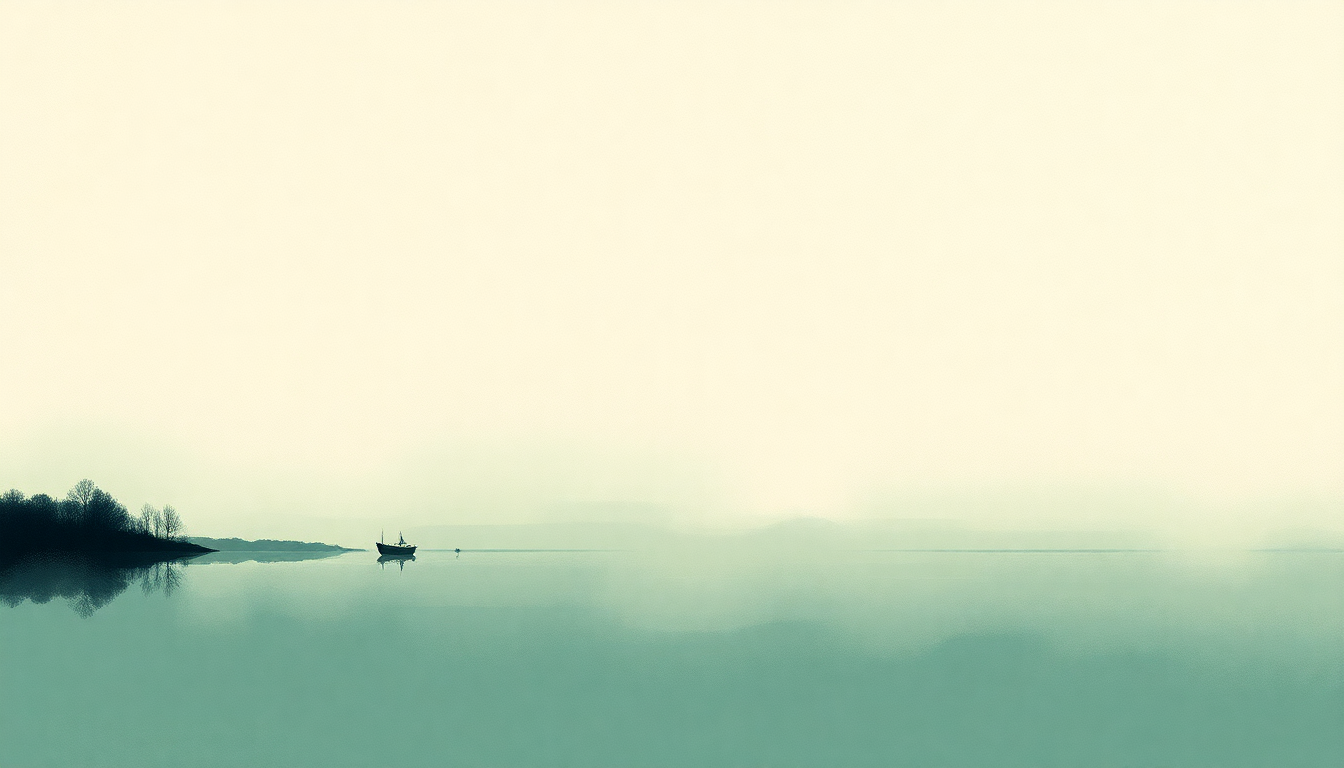 Fan-driven abstract illustration evoking the emotional arc of River of Sorrow by Antony and the Johnsons