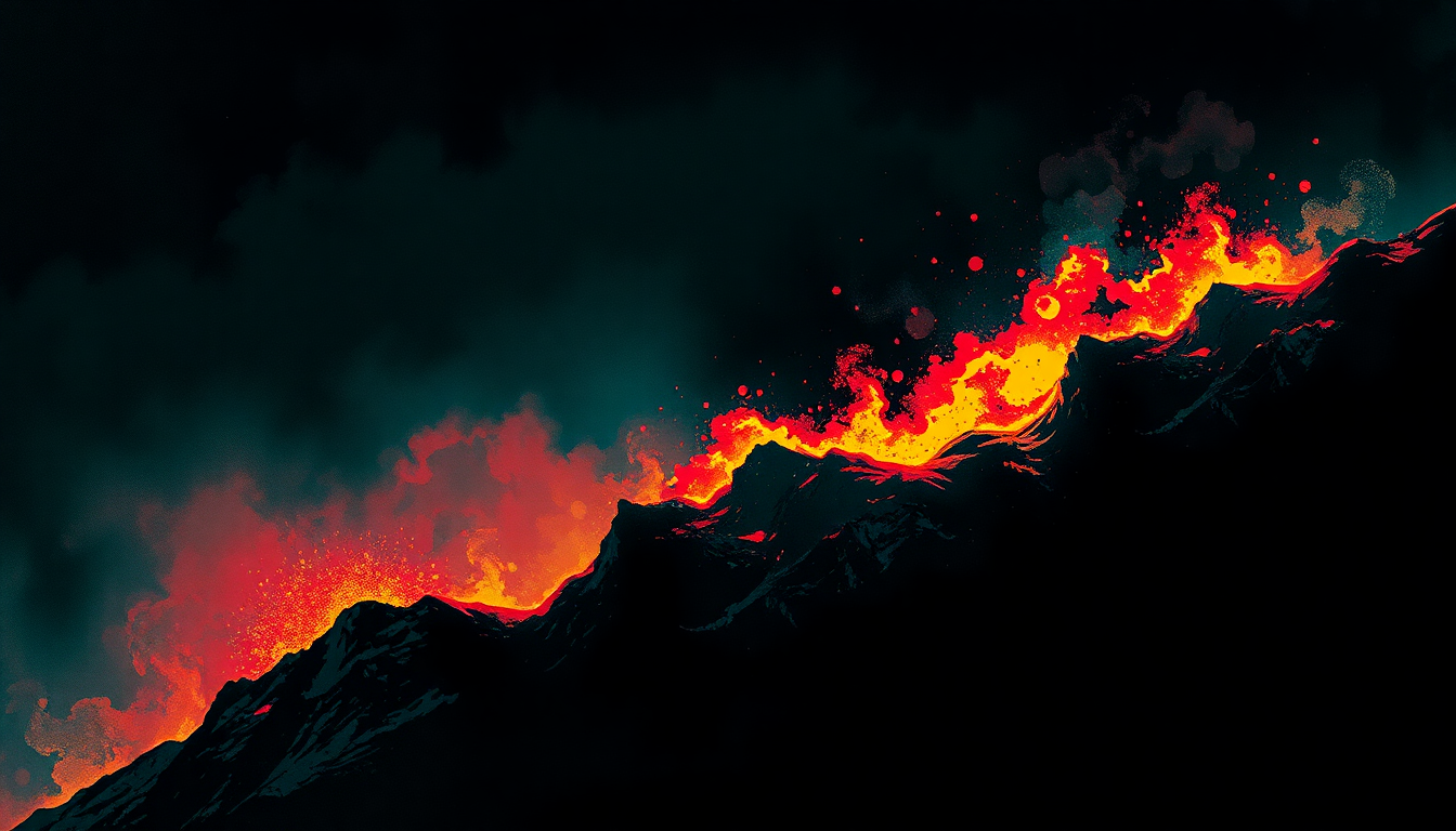 Fan-driven abstract illustration evoking the emotional arc of Rock for Light by Bad Brains