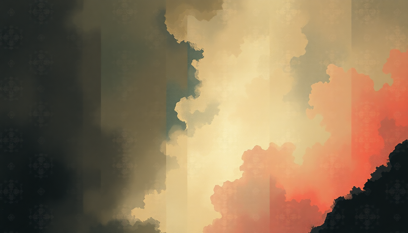 Fan-driven abstract illustration evoking the emotional arc of Rock Is Dead by Marilyn Manson