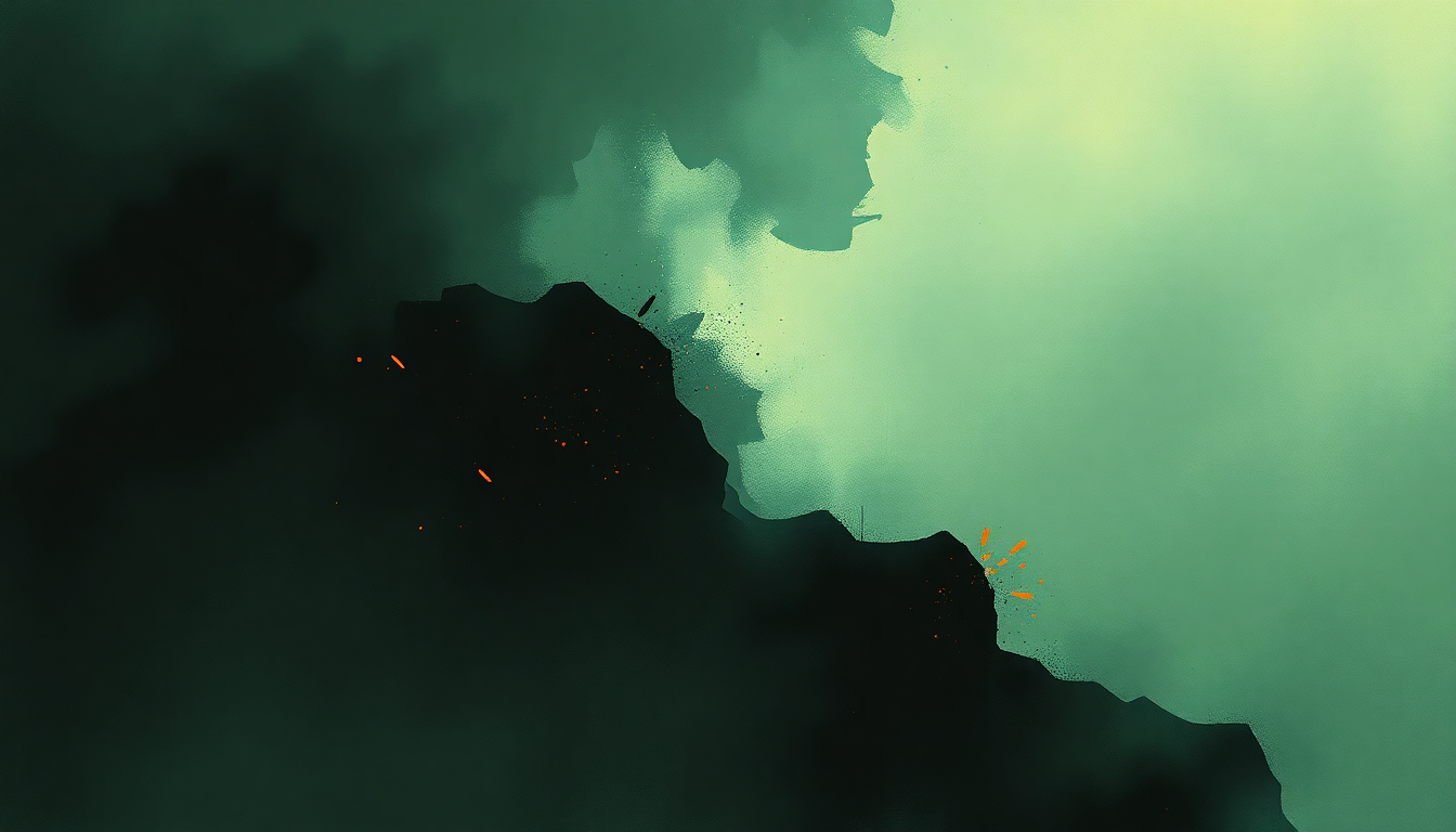 Fan-driven abstract illustration evoking the emotional arc of Rock n Roll by Motörhead