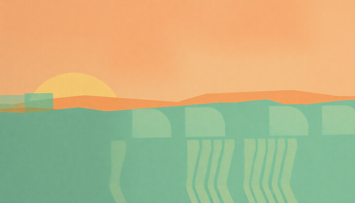 Fan-driven abstract illustration evoking the emotional arc of Rock Salt and Nails by Tyler Childers