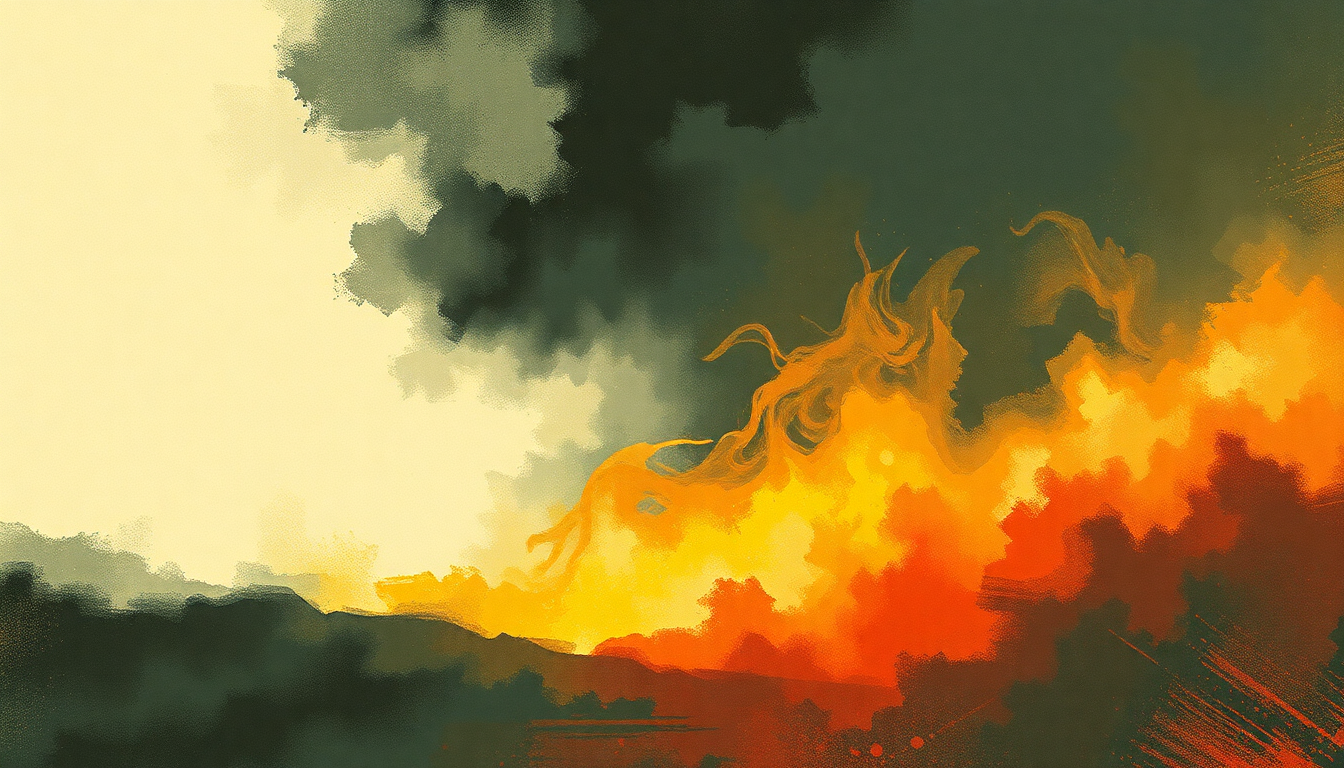 Fan-driven abstract illustration evoking the emotional arc of Rock Star by Hole