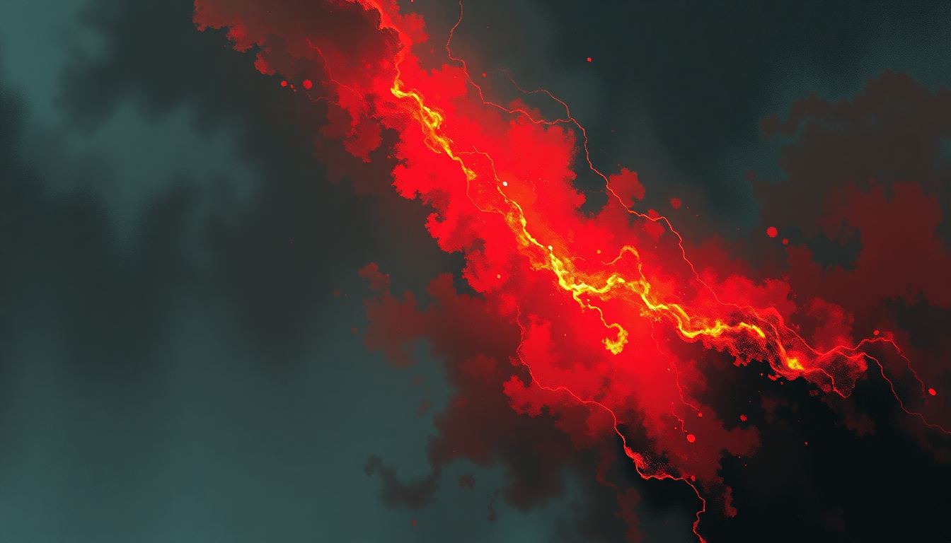 Fan-driven abstract illustration evoking the emotional arc of Rocket Queen by Guns N' Roses