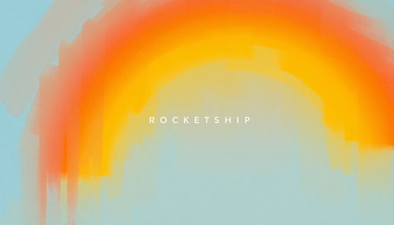 Fan-driven abstract illustration evoking the emotional arc of Rocketship by Dan Zanes