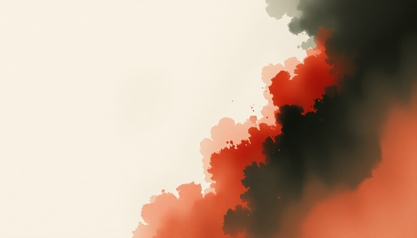 Fan-driven abstract illustration evoking the emotional arc of Rococo by Arcade Fire