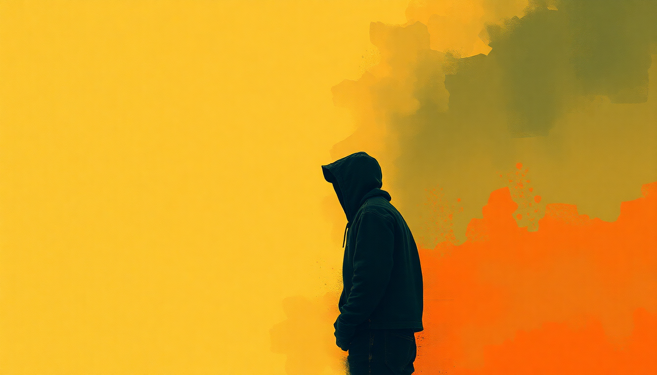 Fan-driven abstract illustration evoking the emotional arc of Role Model by Eminem