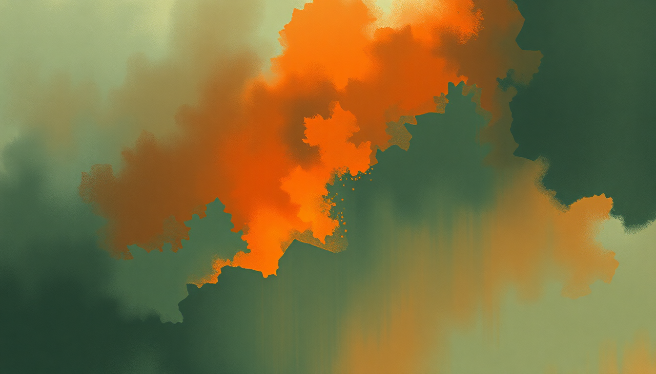 Fan-driven abstract illustration evoking the emotional arc of Rompe by Daddy Yankee