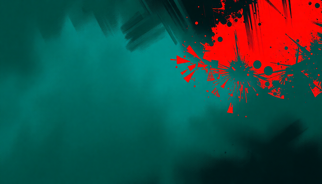 Fan-driven abstract illustration evoking the emotional arc of Room 13 by Black Flag