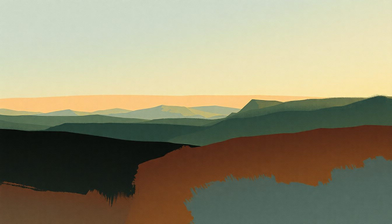 Fan-driven abstract illustration evoking the emotional arc of Room at the Top by Tom Petty and the Heartbreakers