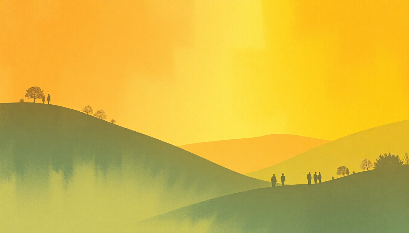 Fan-driven abstract illustration evoking the emotional arc of Root Beer Rag by Billy Joel