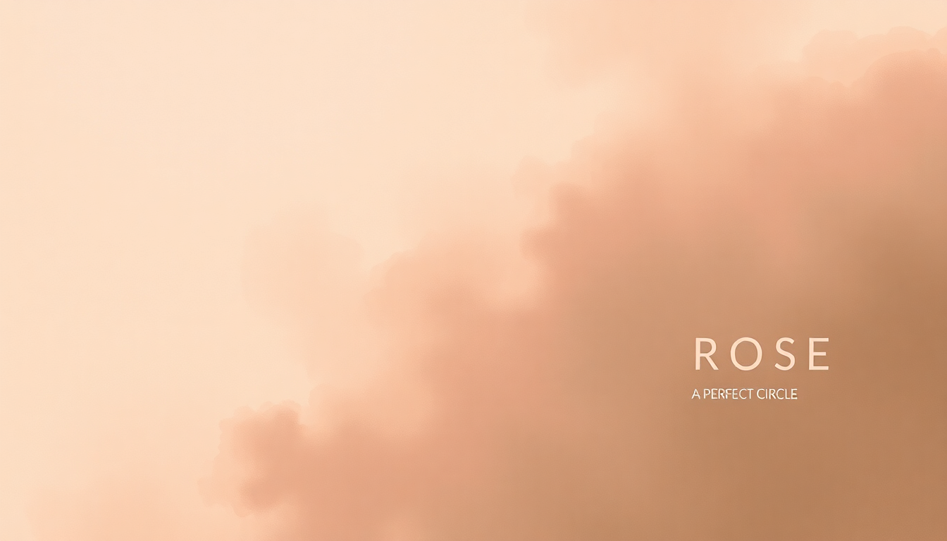 Fan-driven abstract illustration evoking the emotional arc of Rose by A Perfect Circle