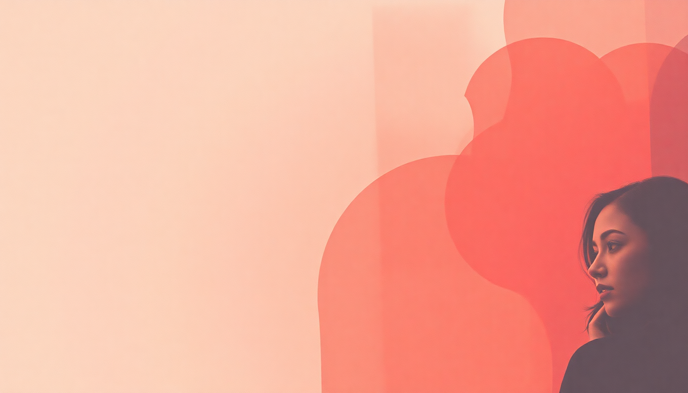 Fan-driven abstract illustration evoking the emotional arc of Rose Rouge by Jorja Smith