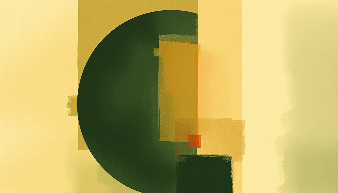 Fan-driven abstract illustration evoking the emotional arc of Round and Round (It Won't Be Long) by Neil Young
