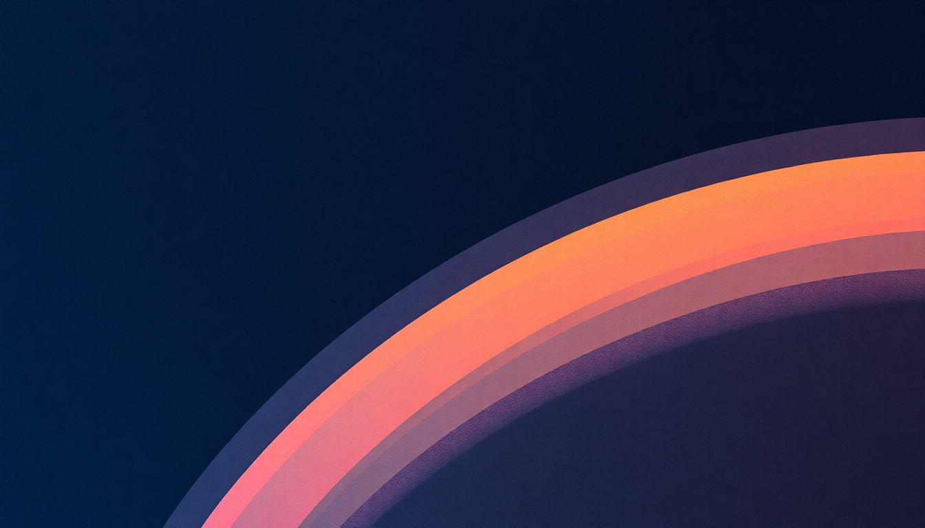 Fan-driven abstract illustration evoking the emotional arc of Round and Round by New Order