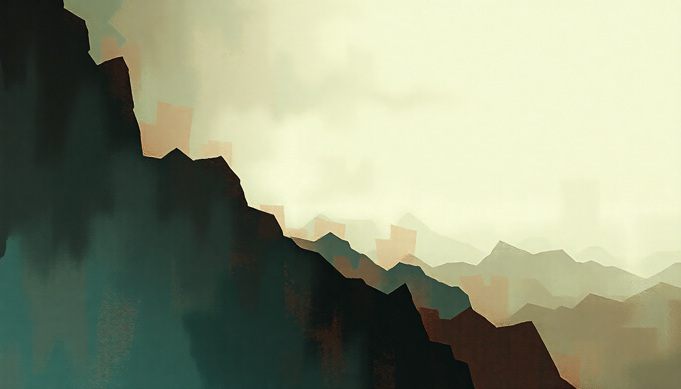 Fan-driven abstract illustration evoking the emotional arc of Ruby Soho by Rancid