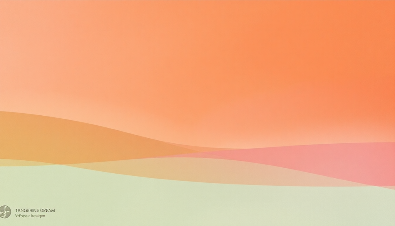 Fan-driven abstract illustration evoking the emotional arc of Rubycon by Tangerine Dream